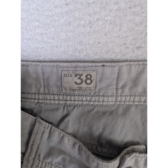 Timberland Pants Mens 38x30 Gray Linen Blend Straight Leg 5 Pocket Outdoor - Picture 16 of 16